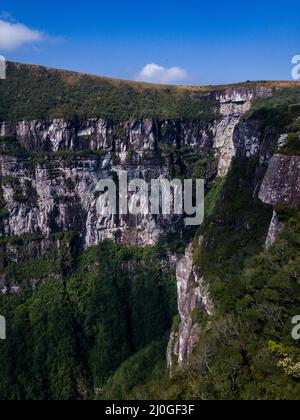 Schöne Aussicht auf den Canyon Fortaleza, Südbrasilien Stockfoto