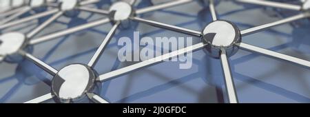 Netzwerk-3D Stockfoto