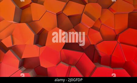 Gesprungene Polygone Oberfläche abstrakter Hintergrund. Stockfoto