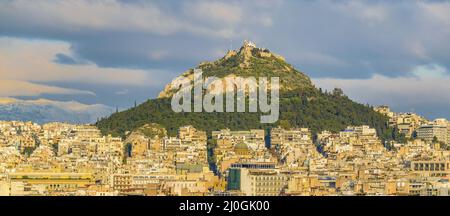 Atenas Aerial View Stadtbild Stockfoto