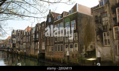 Schöne Aufnahme des Stadtbildes von Dordrecht in den Niederlanden Stockfoto