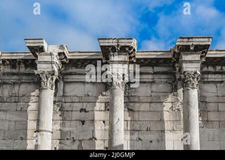 Ruinen Der Adrian Emperor Library, Athen Stockfoto