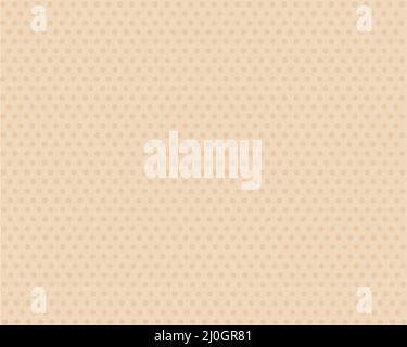 Nahtlose beige Kreis Punkte Muster Grunge Hintergrund Stock Vektor