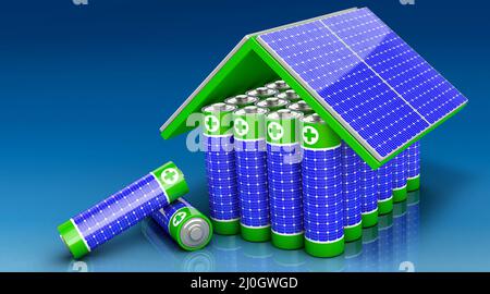 Photovoltaik-Anlage Stockfoto