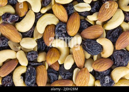 Nahaufnahme des Trail-Mix Stockfoto