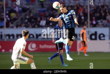 firo : 03/19/2022 Fuvuball, Fußball, 2. Bundesliga, Saison 2021/2022, F95 Fortuna Dvºsseldorf, Düsseldorf - HSV Hamburg Hamburg Hamburg, HSV Hamburg Hamburg Duelle, Ludovit Reis Stockfoto