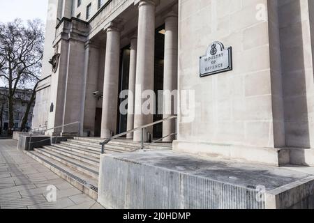 Gebäude des Verteidigungsministeriums in London, England, Großbritannien Stockfoto