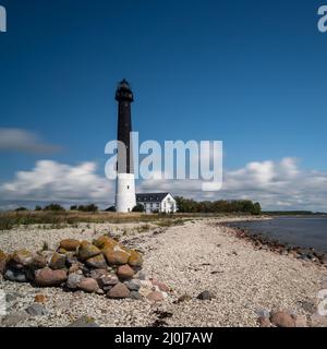 Der Leuchtturm von Sorve auf der estnischen Insel Saaremaa Stockfoto