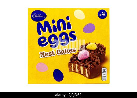 Cadbury Mini Eggs Nest Cakes Stockfoto