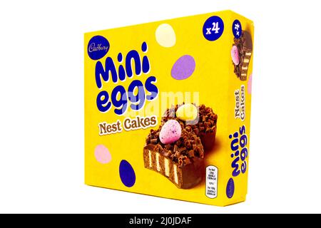 Cadbury Mini Eggs Nest Cakes Stockfoto