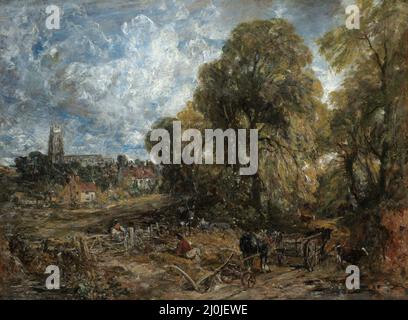 Stoke-by-Nayland. John Constable. 1836. Stockfoto