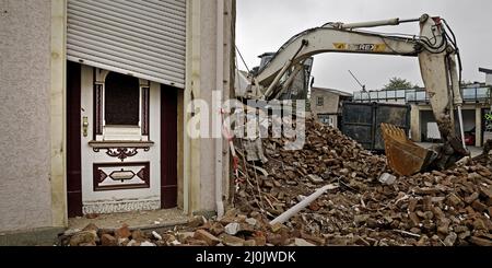 Hochwasserkatastrophe 2021, Sanarbeiten, Bad Neuenahr-Ahrweiler, Ahrtal, Eifel, Deutschland, Europa Stockfoto