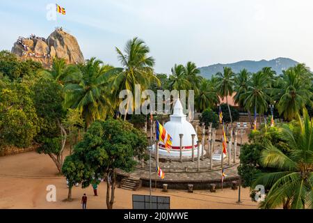 Buddhistischer Tempel in Mihintale antike Stadt in der Nähe von Anuradhapura, Sri Lanka. Stockfoto