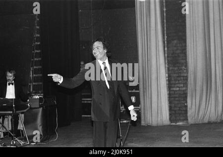 Sänger Julio Iglesias. Oktober 1982. Stockfoto