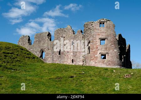 Brough Castle Ruine, erbaut von William Rufus 1092 in Cumbria England Stockfoto