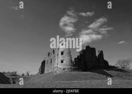 Brough Castle Ruine, erbaut von William Rufus 1092 in Cumbria England Stockfoto