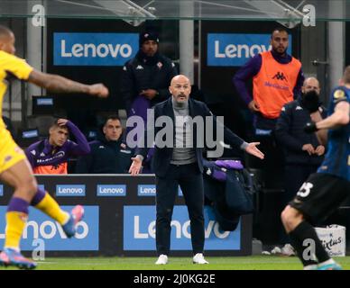 FC Inter und AC Fiorentina, 29. März 2022, San Siro Stadium, Mailand. Italien Stockfoto