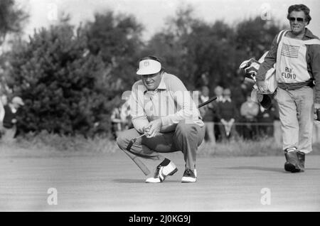 Ryder Cup 1981, 18.. Bis 20. September 1981 im Walton Heath Golf Club in Walton-on-the-Hill, Surrey, England. Das Team der Vereinigten Staaten gewann den Wettbewerb mit 18,5 bis 9,5 Punkten. Bilder aufgenommen am 19.. September 1981. Ray Floyd Stockfoto