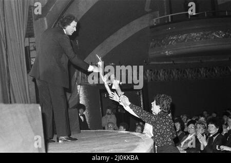 Sänger Julio Iglesias. Oktober 1982. Stockfoto