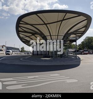 Busbahnhof, Leverkusen, Nordrhein-Westfalen, Deutschland, Europa Stockfoto