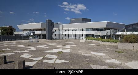 Forum, Rathaus und Kulturzentrum, Leverkusen, Nordrhein-Westfalen, Deutschland, Europa Stockfoto