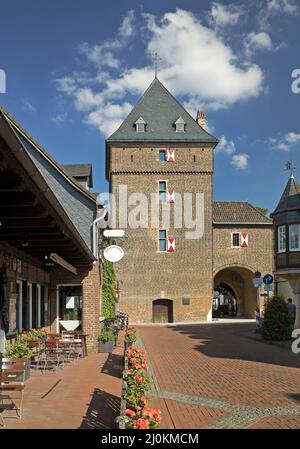 Schelmenturm, Monheim am Rhein, Bergisches Land, Nordrhein-Westfalen, Deutschland, Europa Stockfoto