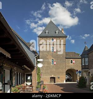 Schelmenturm, Monheim am Rhein, Bergisches Land, Nordrhein-Westfalen, Deutschland, Europa Stockfoto