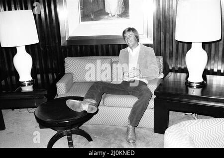 Bill Rogers, 29, aus Texas, Gewinner der Open Golf Championship 1981 in Sandwich, Kent, abgebildet am folgenden Tag, Montag, 20.. Juli 1981. Stockfoto