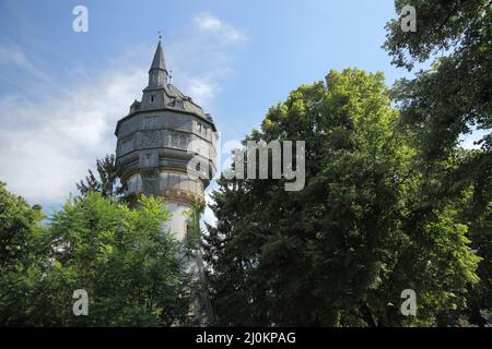 Eschersheim Wasserturm in Eschenheim, Frankfurt, Hessen, Deutschland Stockfoto