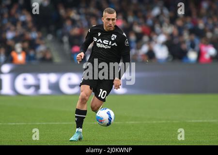 Gerard Deulofeu von Udinese Calcio während des Serie-A-Spiels zwischen SSC Napoli und Udinese Calcio im Stadio Diego Armando Maradona Neapel Italien am 19. März 2022. (Foto Franco Romano) Stockfoto