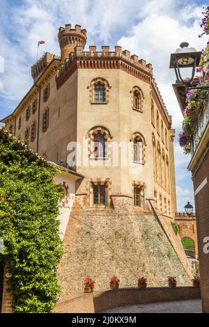 Schloss Barolo, UNESCO-Weltkulturerbe - Italien Stockfoto