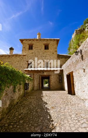 Blagaj Derwisch Haus - Bosnien und Herzegowina Stockfoto