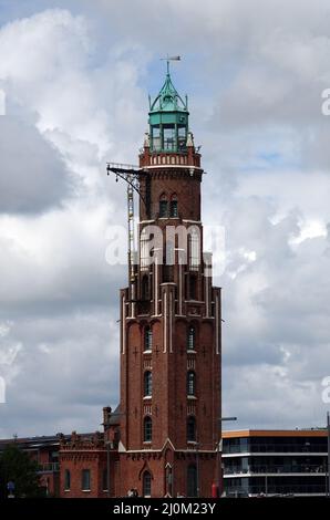 Alter Leuchtturm in Bremerhaven Stockfoto