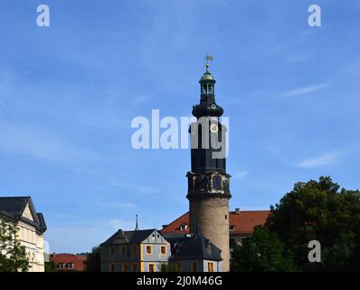 Historisches Schloss in der Altstadt von Weimar, Thüringen Stockfoto