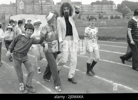 Billy Connolly, Charity Walk, Scotstoun, Glasgow, Schottland, 9.. Juni 1982. Stockfoto