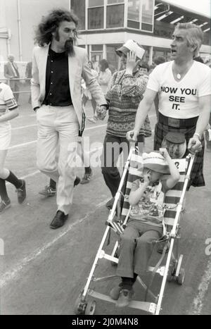 Billy Connolly, Charity Walk, Scotstoun, Glasgow, Schottland, 9.. Juni 1982. Stockfoto