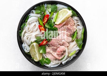 vietnamesische Suppe von Pho Bo Stockfoto