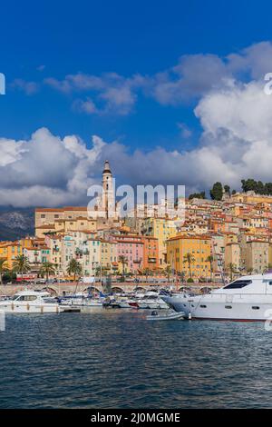 Stadt Menton in Frankreich Stockfoto