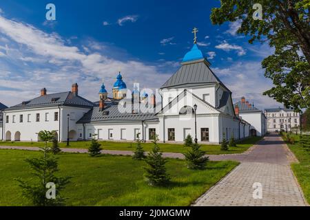 Konevsky Kloster auf der Insel Konevets am Ladogasee - Russland Stockfoto