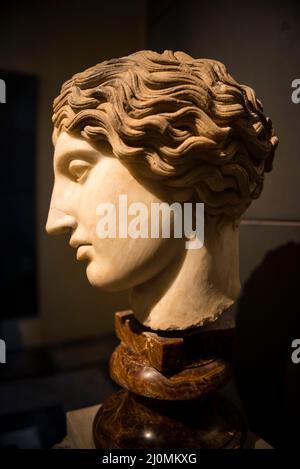 Porträtbüste einer jungen Frau, Kapitolinische Museen, Rom, Italien Stockfoto