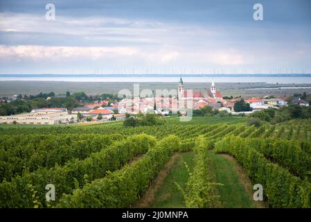 Weindorf Rust im Burgenland, Neusiedler See, Österreich Stockfoto