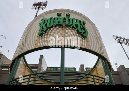 St. Petersburg, Florida. USA; Eine allgemeine Ansicht des Eingangs vor einem USL-Fußballspiel zwischen den Tampa Bay Rowdies und dem Indy Eleven , Samstag, 1. März Stockfoto