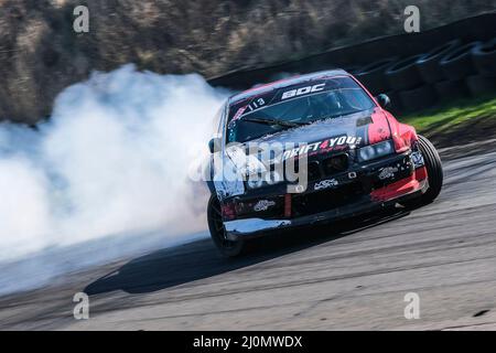 Middlesbrough, Großbritannien. 20. März 2022. Harvey Moore BMW Compact Teeside Autodrome, Middlesbrough, Großbritannien am 20. März 2022 während der Runde 1 der British Drift Championship 2022, Craig McAllister Credit: Every Second Media/Alamy Live News Stockfoto