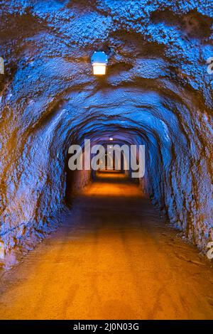 Tunnel in Resort Rafailovici - Montenegro Stockfoto