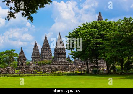 Prambanan Tempel in der Nähe von Yogyakarta auf der Insel Java - Indonesien Stockfoto