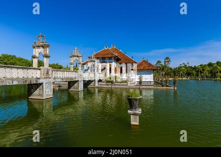 Wasser Palace Taman Ujung in Insel Bali Indonesien Stockfoto