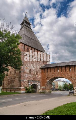 Festungsmauer, Smolensk, Russland Stockfoto
