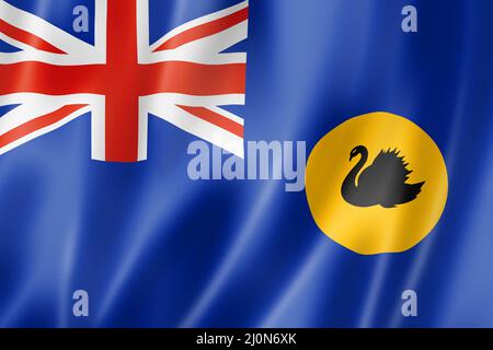 Westaustralische Staatsflagge, Australien Stockfoto