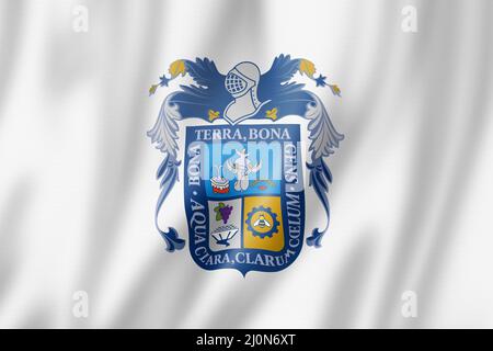 Flagge des Bundesstaates Aguascalientes, Mexiko Stockfoto