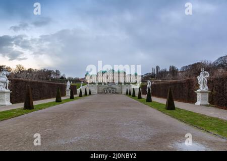 Schloss Belvedere. Wien, Österreich Stockfoto